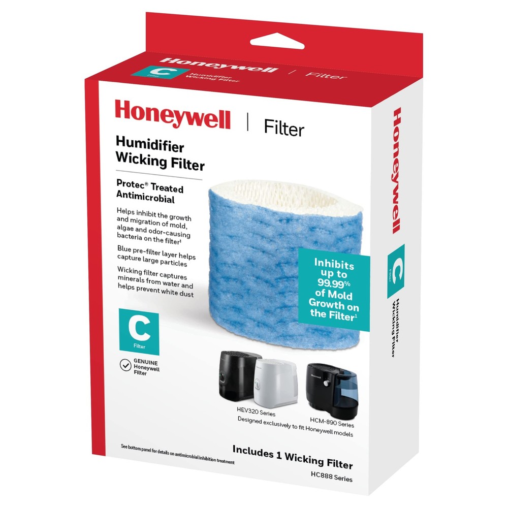 Honeywell C Replacement Filter White - Air Purifier Filter, Easy Install