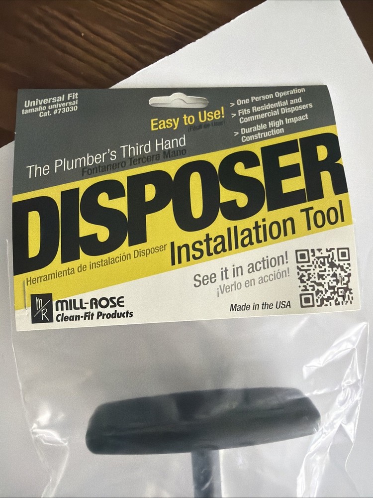 Plumber's Third Hand Garbage Disposer Installation Tool - New - Many Available