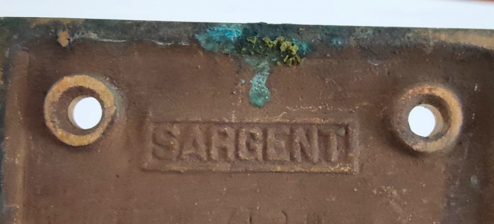 Vintage Cast Brass Push &Pull Sargent Door Handle 14"X3.5"