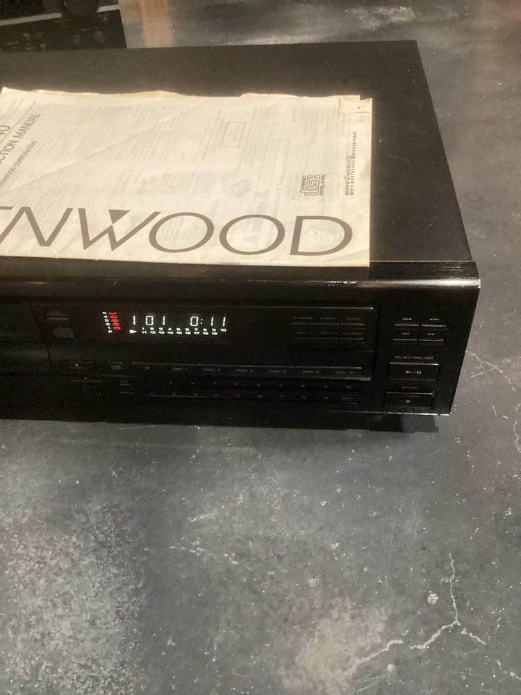Kenwood DP-M6640 Multiple Compact Disc Player 6-Disc Magazine CD Changer, Tested