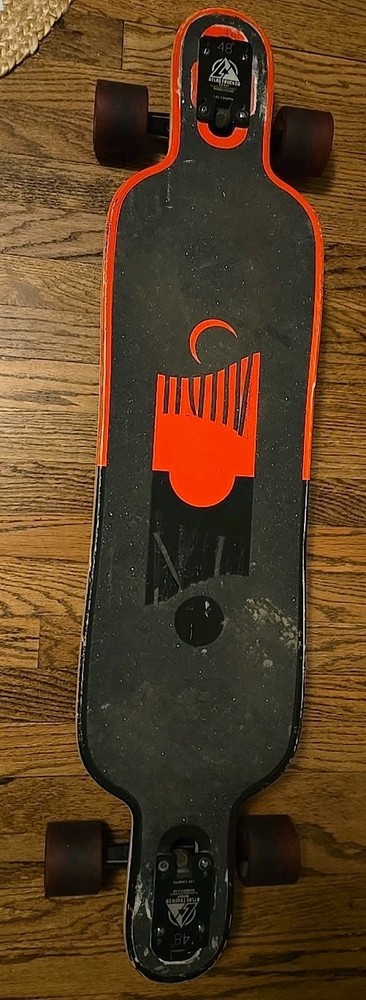 DB Phase 40" Longboard Red and Black With Cloud Ride Wheels