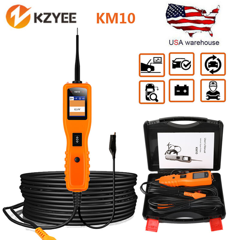 KM10 Circuit Tester Power Circuit Probe Kit Electrical System Diagnostic Tool