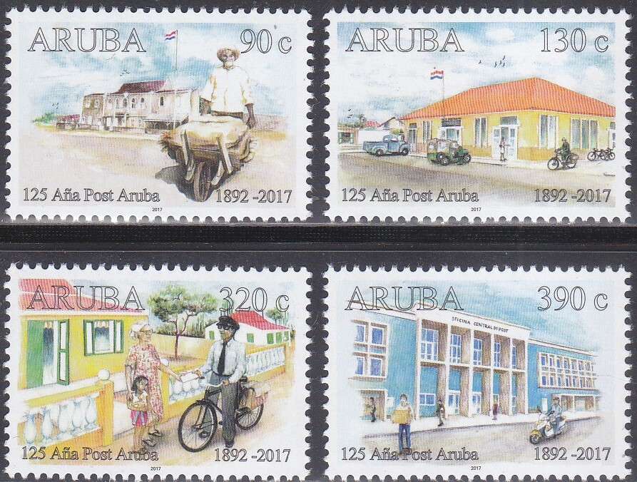 Aruba Issue 2017 (942-945) Postal Service