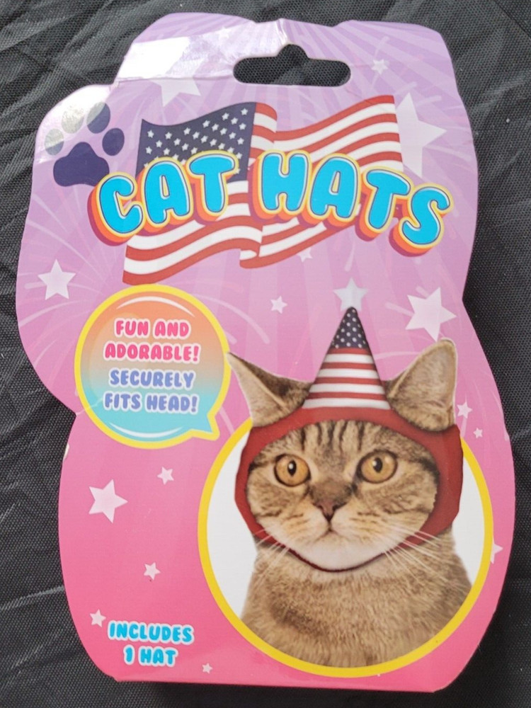 Cat Hats: Flag Party Hat (new in box)