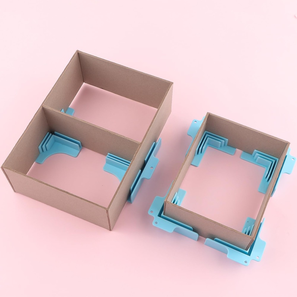 6 Pack Corner Guides for Chipboard Boxes,Right Angle Clamp Tool Assembly Clam...