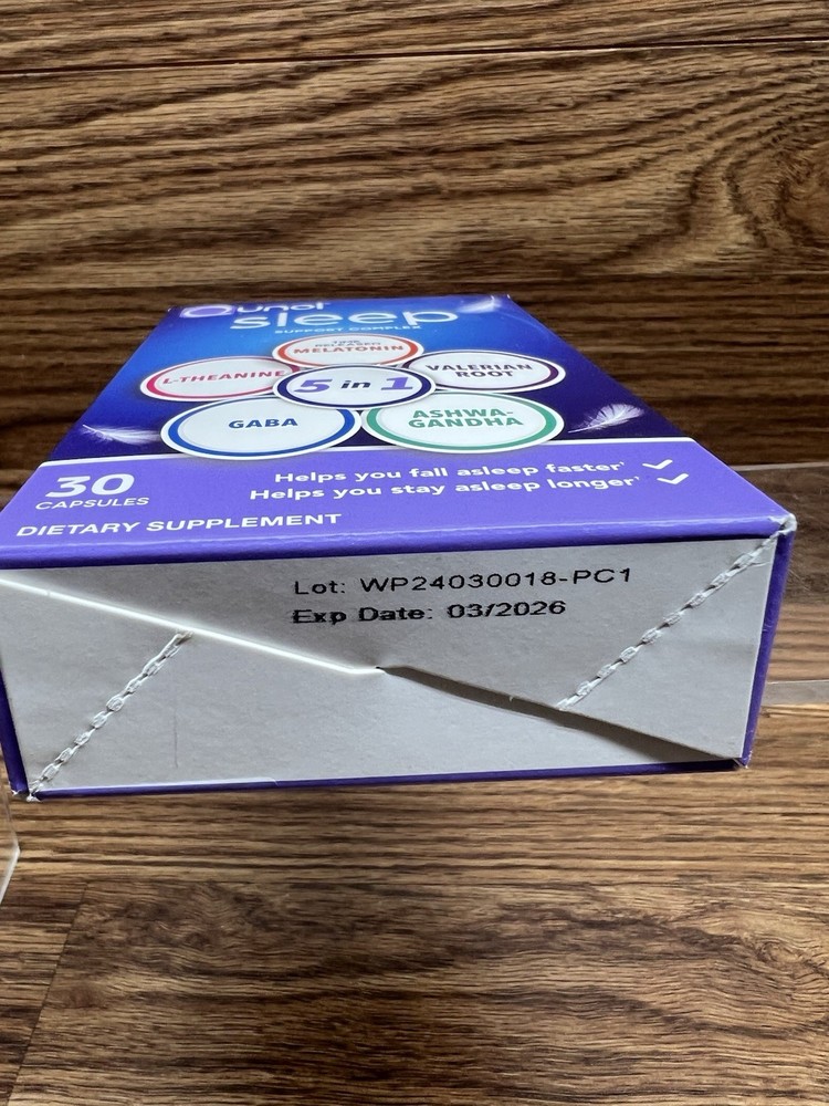 1 Qunol Sleep Support Complex 5:1 Time Release Melatonin 30ct - exp 03/26 🔥