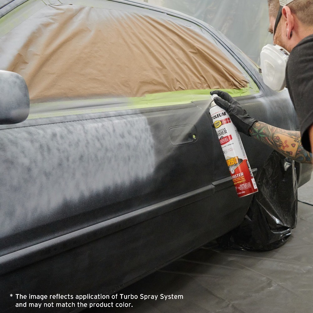 Turbo Protective Enamel Gloss Spray Paint Black 24 oz Stops Rust