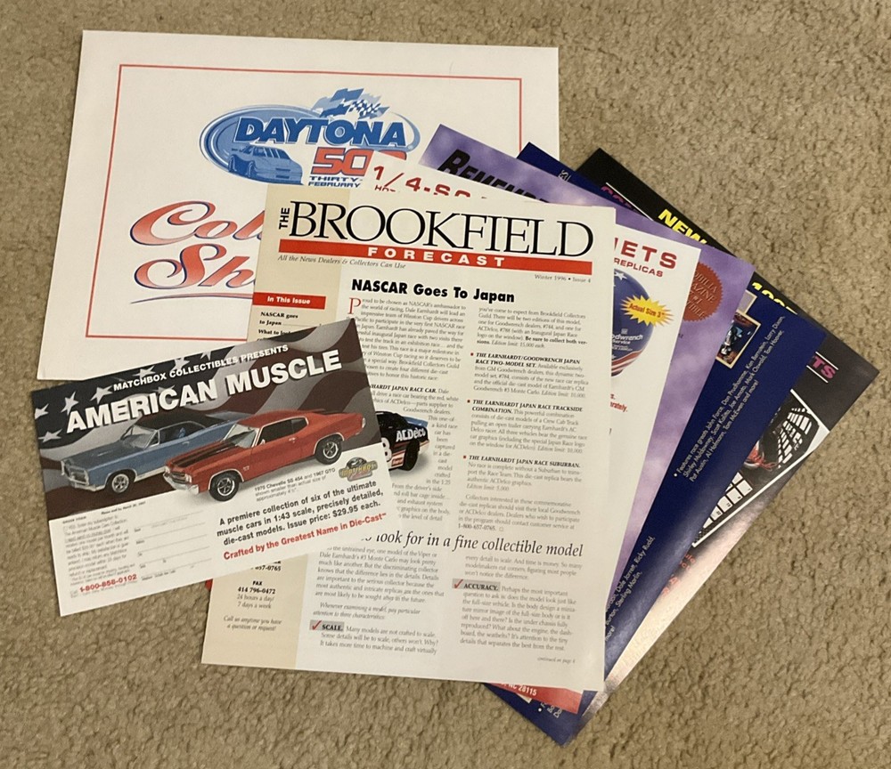 Daytona 500 Emblem Patch 1997 Folder + Collector’s Showcase Inserts