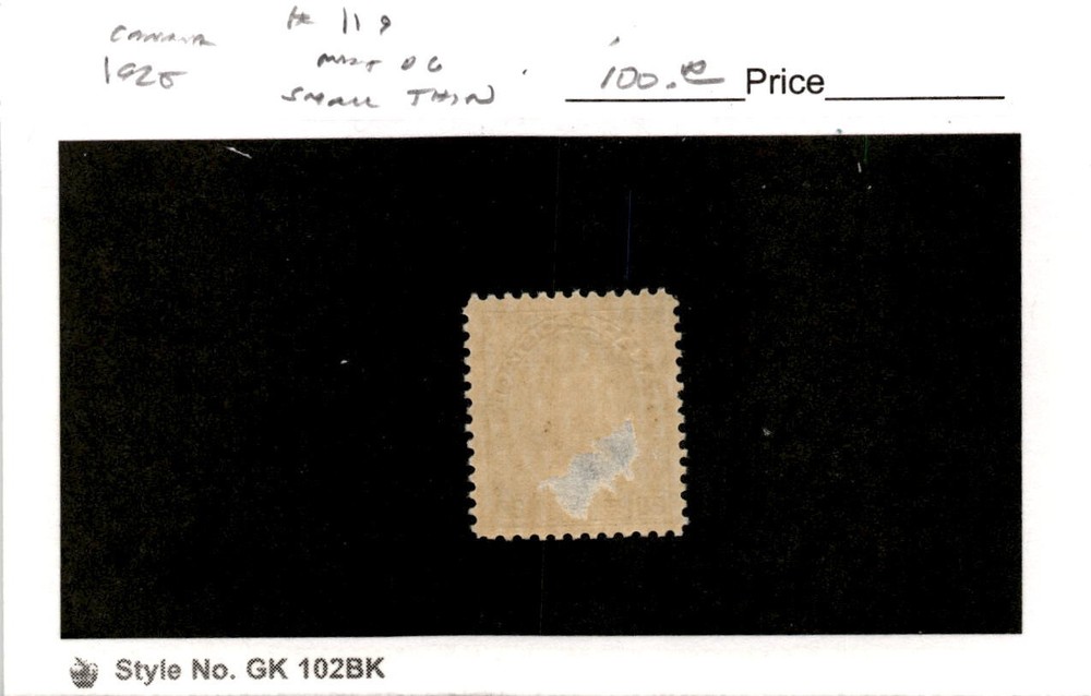Canada, Postage Stamp, #119 Thin Mint Hinged, 1925 King George (AF)