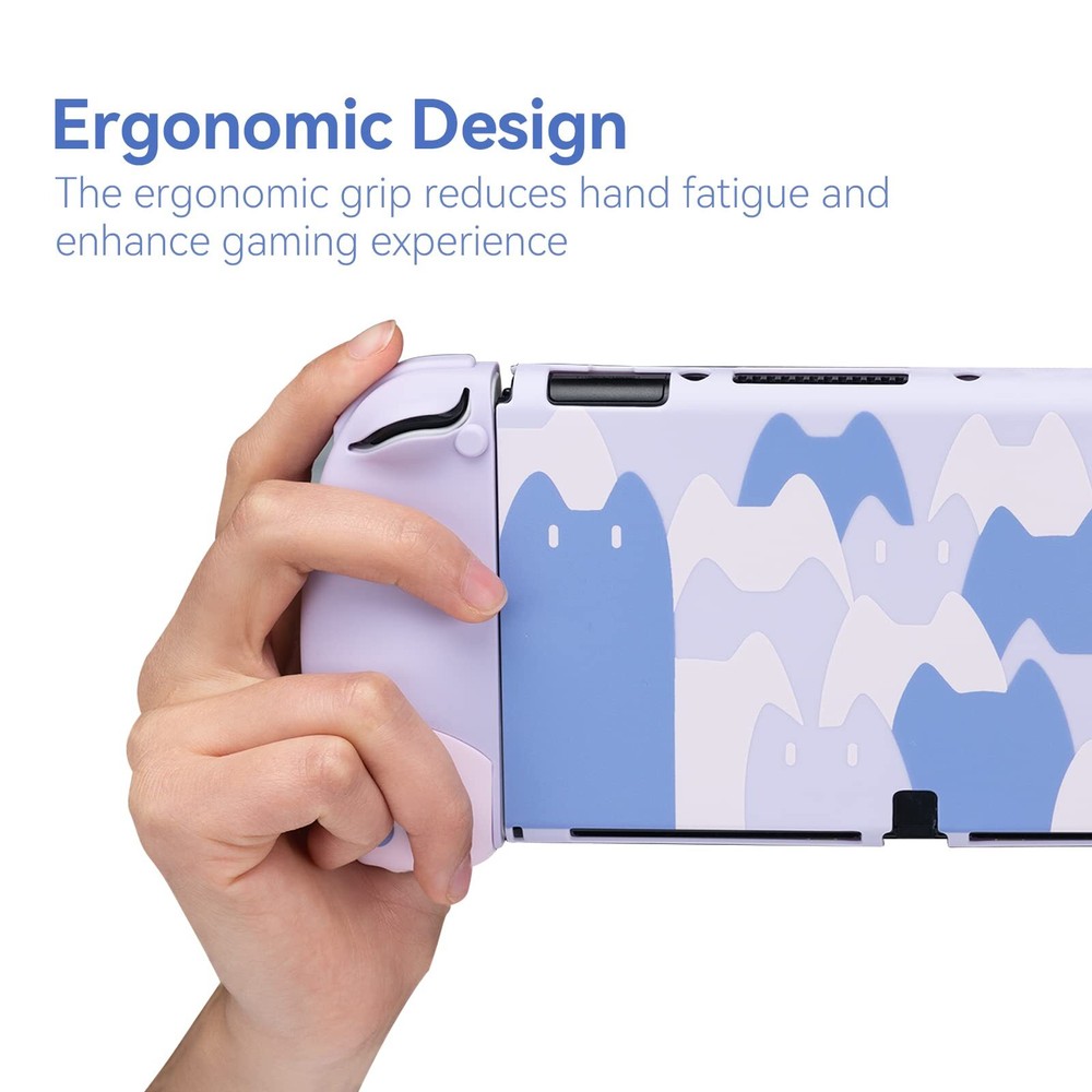 GeekShare Nintendo Switch Oled Protective Case Shell Cat Jo Jo Ergonomic Design