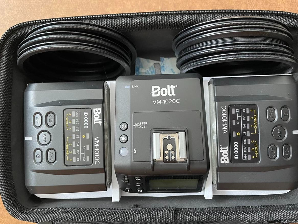 Bolt TTL Macro Ring Flash with Transceiver Set for Canon, NEW