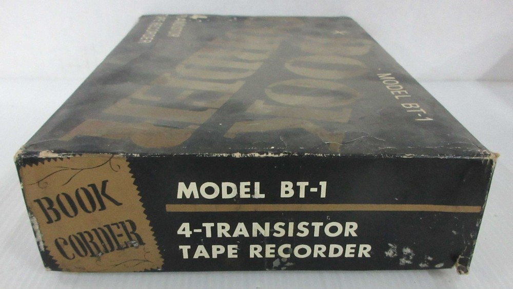 Model BT-1 Book Corder Parrot 4 Transistor Tape Recorder - with box