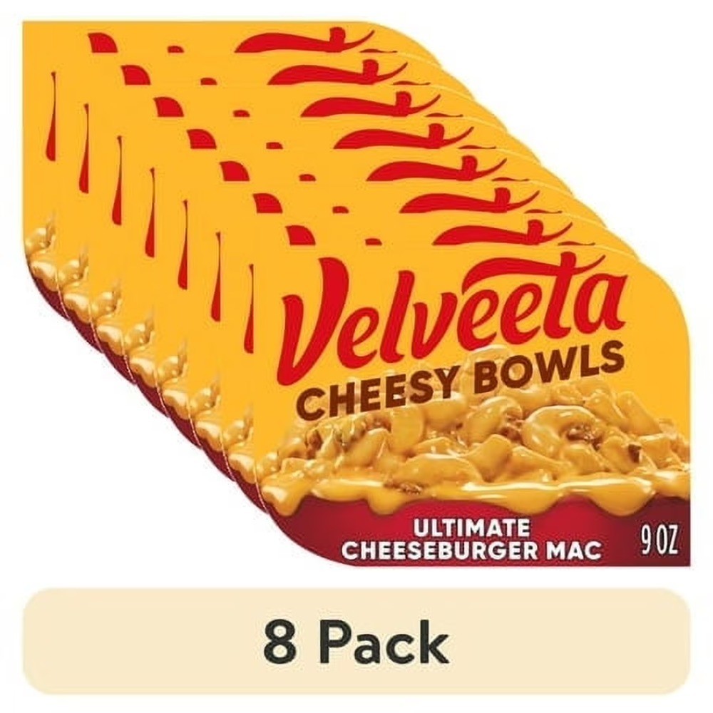 Ultimate Cheeseburger Microwave Meal 9 oz Tray 8 Pack