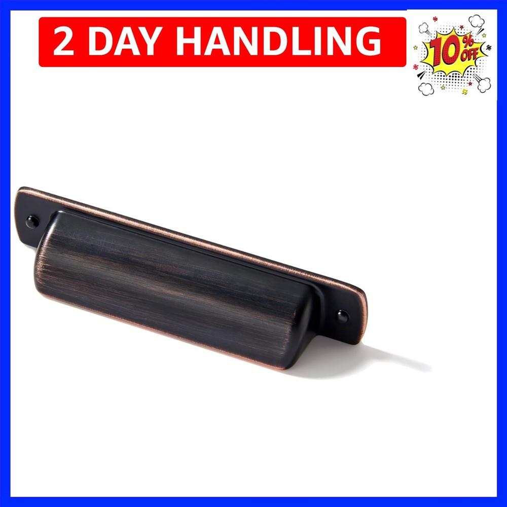 10 Pack 2-1/2"64mm Oil Rubbed Bronze Drawaer Pulls Cabinet Cup Pulls Kitchen ...