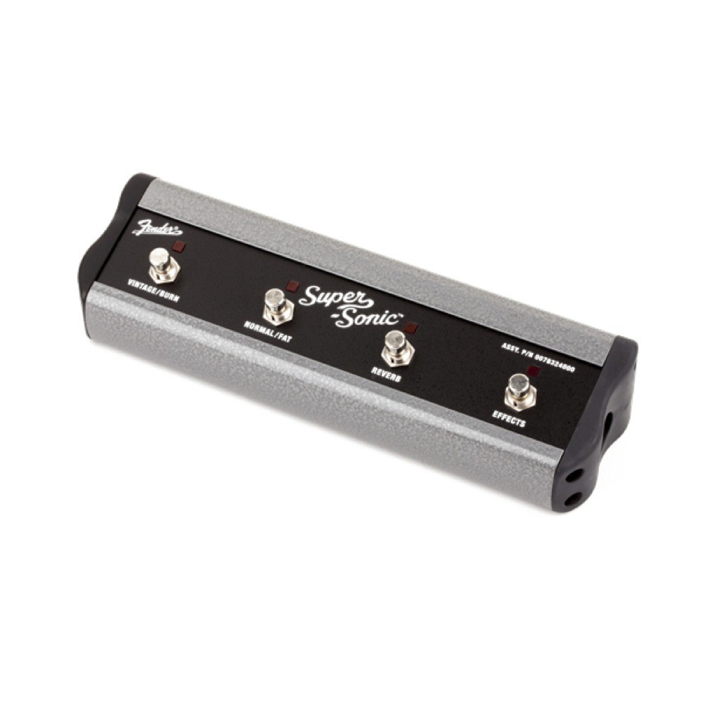 Fender 4-Button Footswitch Voicing FX Loop Bypass Reverb (No Cable) Footswitch