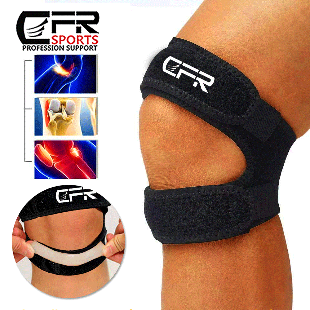 Adjustable Knee Support Double Strap Stabilizer Patella Tendon Arthritis Brace