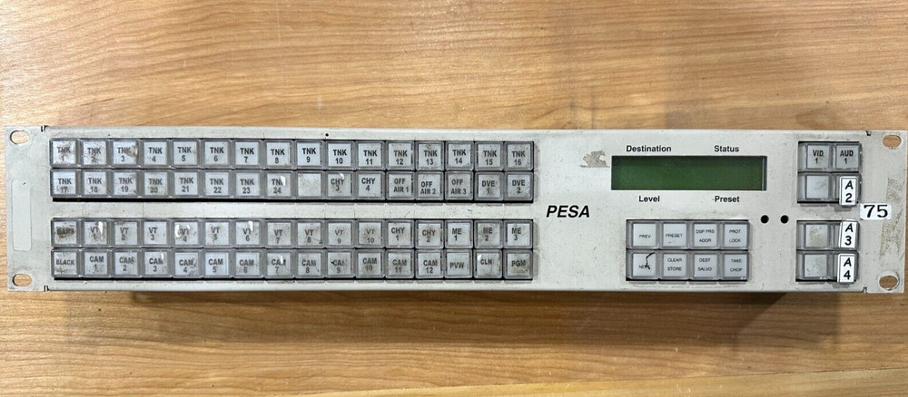 Pesa Systems Router Control Panel RCP-MLDT for Video Routers