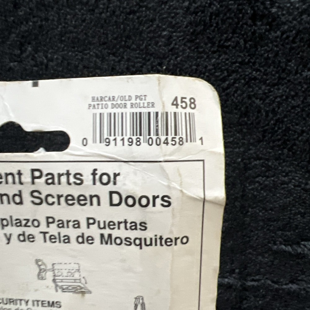 Barton Kramer Sliding Glass Patio Door Replacement Roller #458