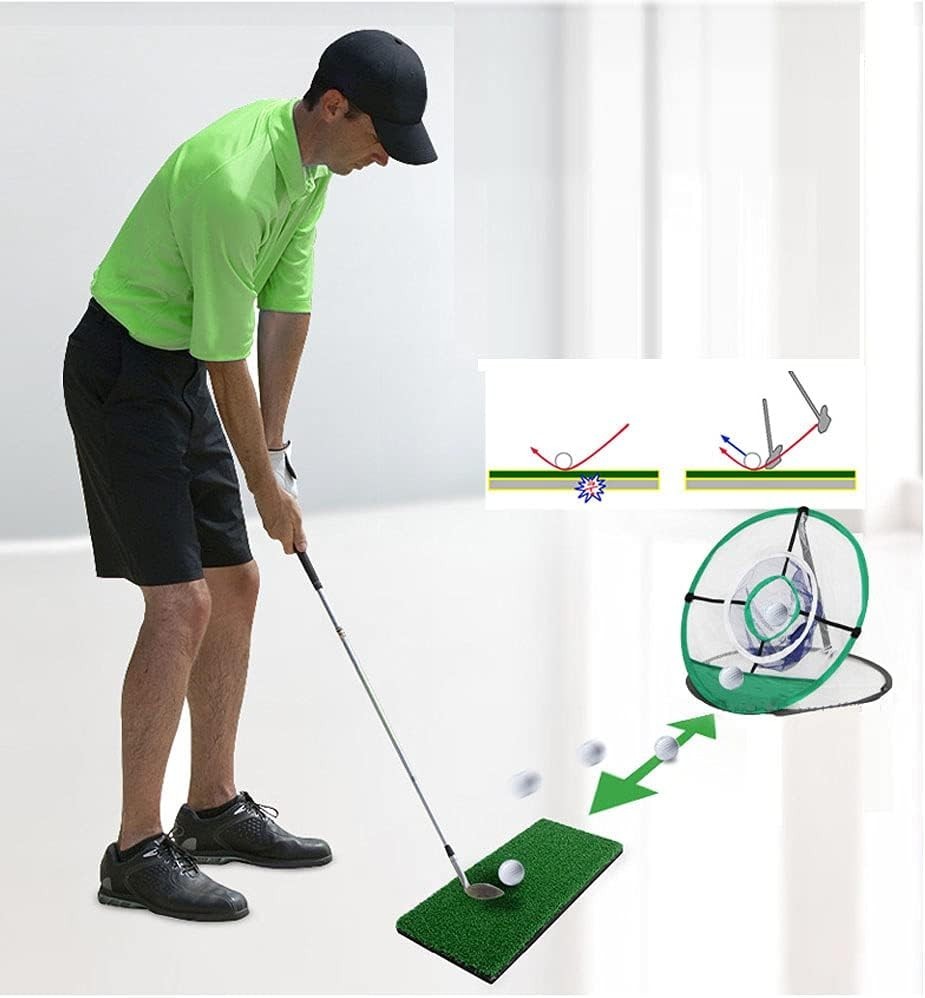 Golf Practice Net Golf Hitting Aid Training Chipping w/ Target Backyard Outdoor