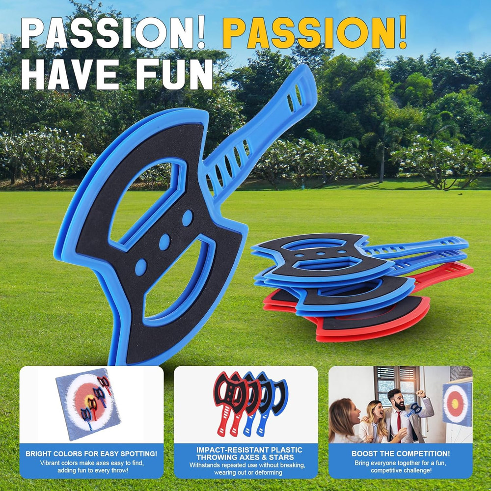 Throwing Axe for Axe Throwing Game for Backyard, Throwing Axe Set with Throwing