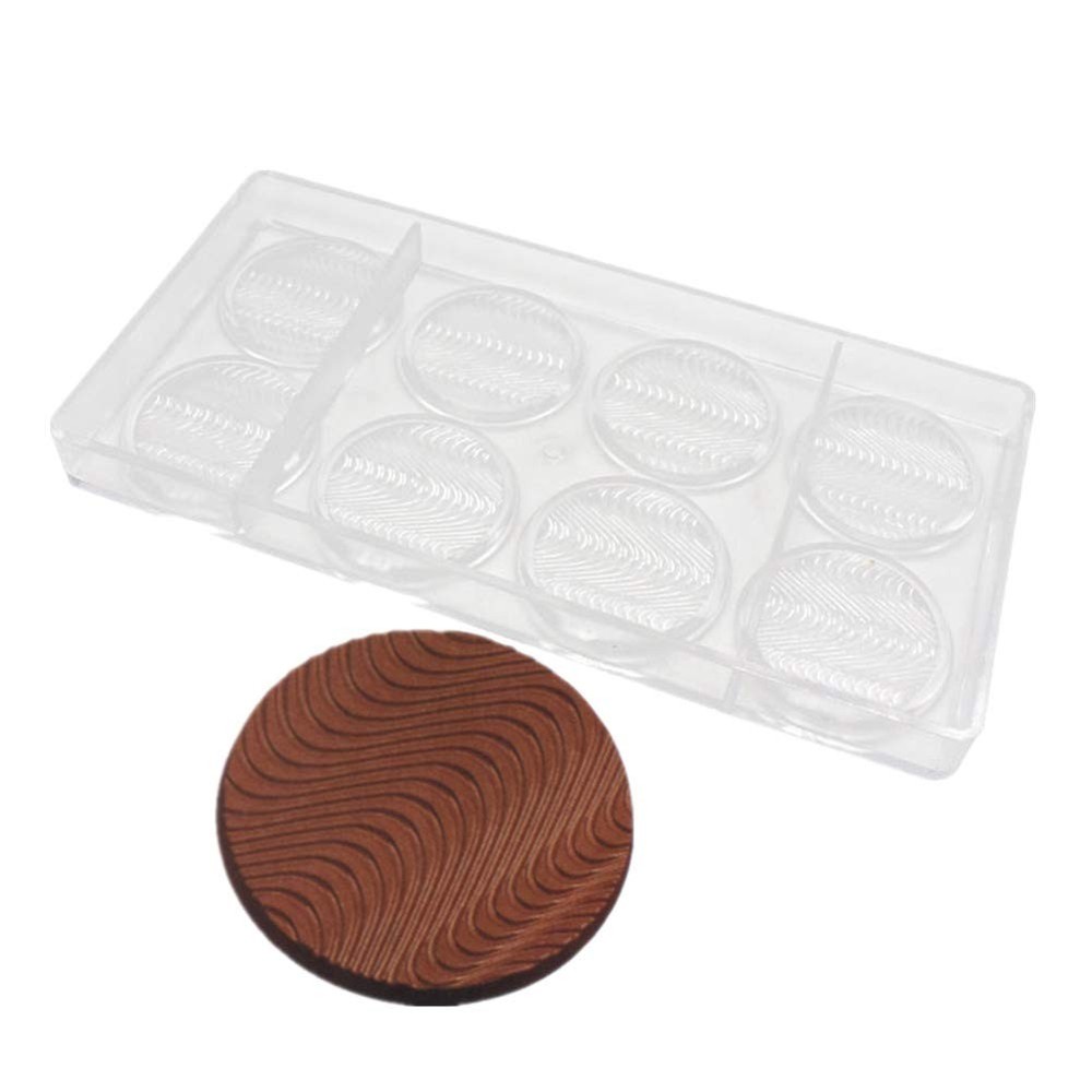 Round Cookie Shape Polycarbonate Chocolate Mold Medal Maker DIY Tool