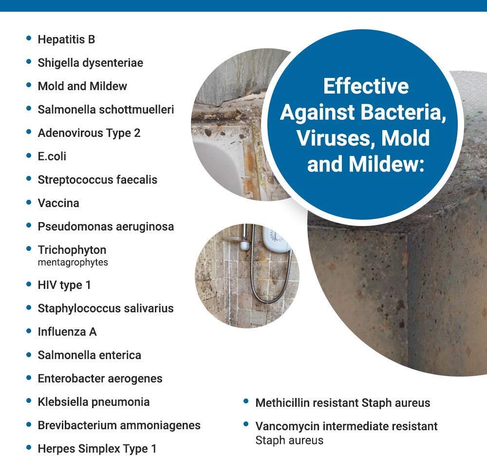Pro Disinfectant Mildew Virus Mold Killer Cleans Deodorizes Lemon Scent