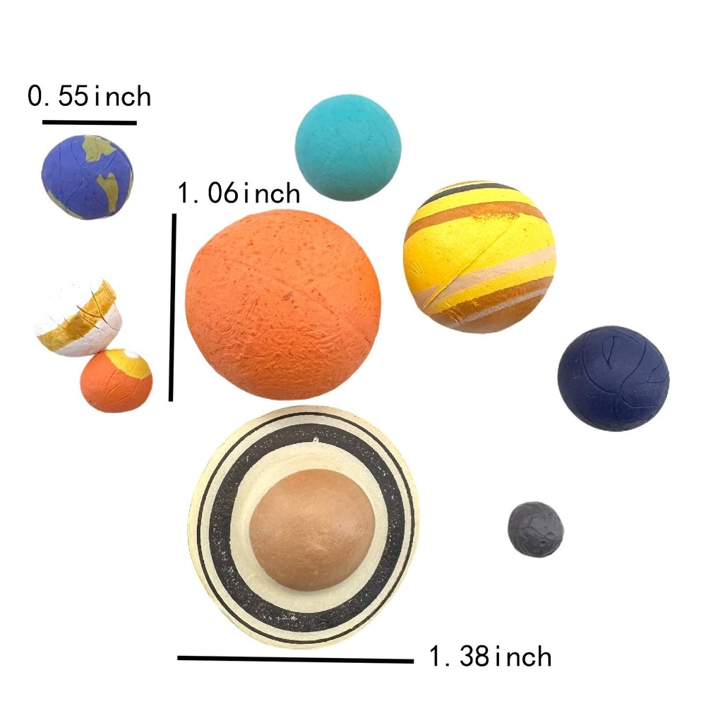 9 Piece Universe Planet Solar System Model Nine Planets Model Solar System Pl...