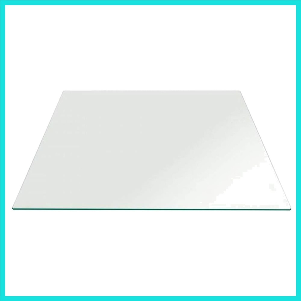 WGV Large Square Mirror Plate 12" Width, 4.2 mm Thickness, Frameless Sanded E...