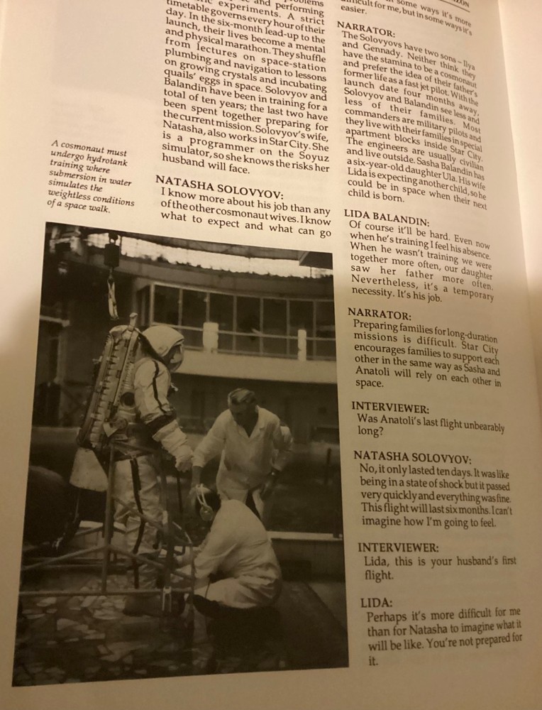 Horizon Special Red Star in orbit transcript Soviet space prog 1990 ephemera