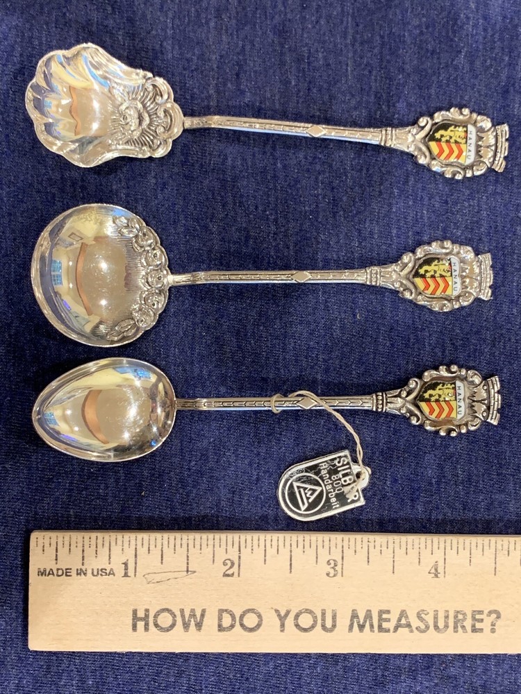 Coin Silver Hanau Souvenir Spoon Set In Box