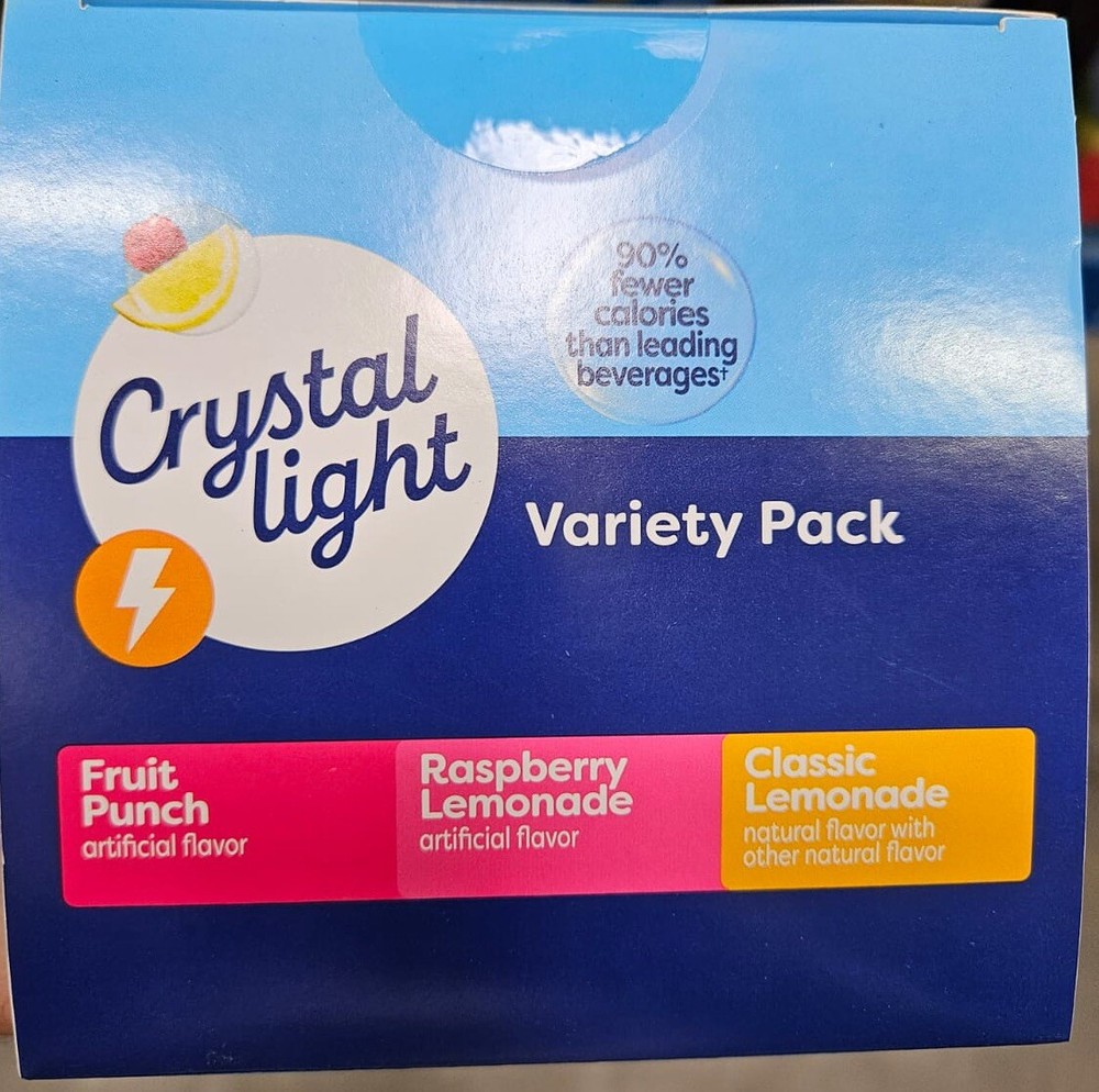 Crystal Light Energy Drink Variety Pack Drink Mix, 60 Packets Assorted Flavors