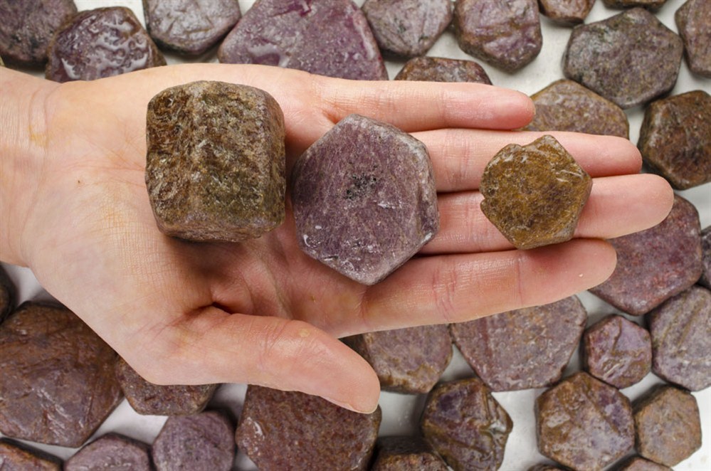 1/4 Pound of Natural Hexagonal Ruby - "A" Grade - Cabbing, Tumbling, Specimens