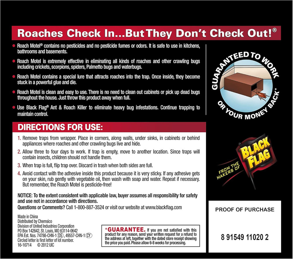 Roach Motel Traps, 2-Count, 1-Pack