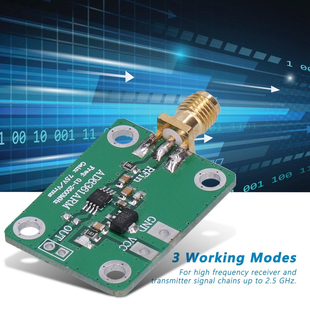 Frequency Detector Module RF Microwave AM Detection Board 0.1‑2.5GHz Accessory ˇ