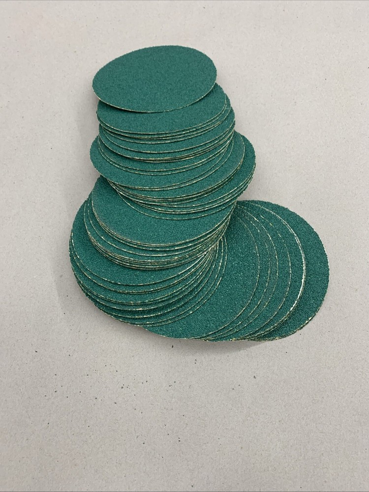 (50 Sheets) 3M 01548 Green Corps Stikit Sanding Discs- Partial Pack 1548