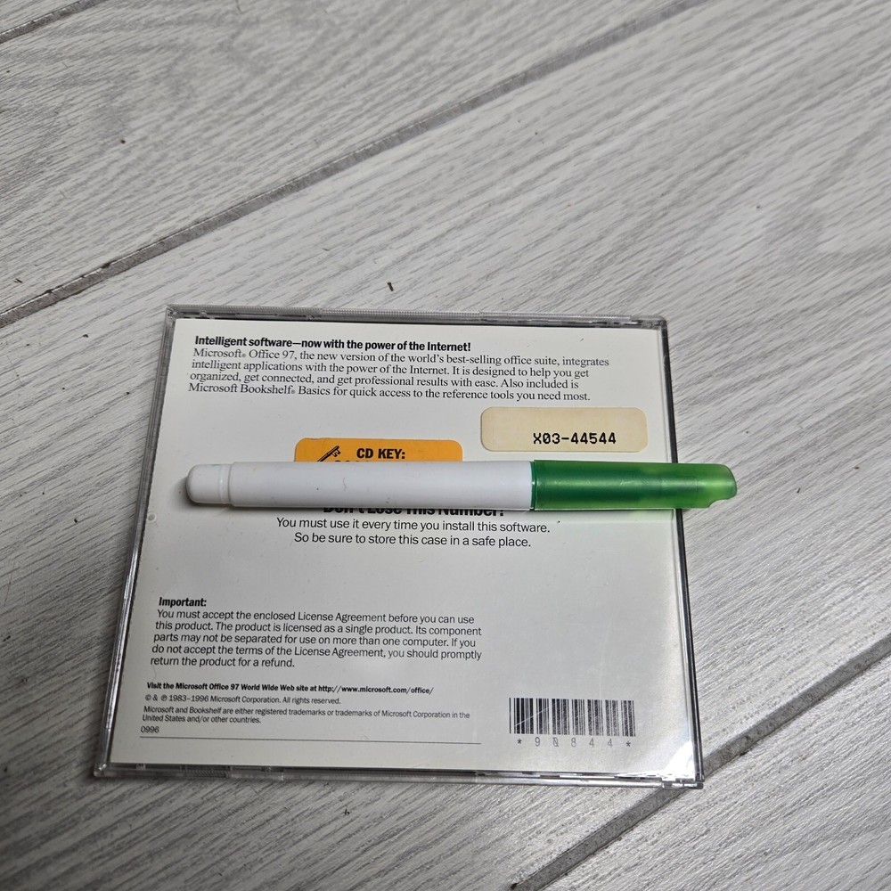 Microsoft Office 97 Professional Edition With Box