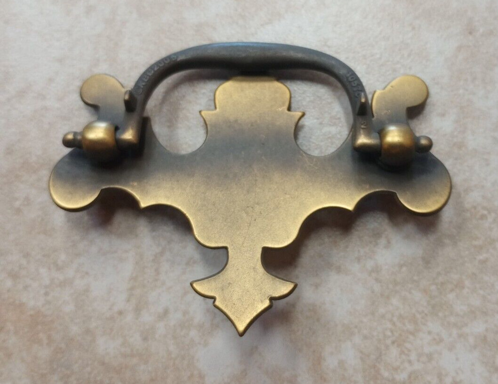 Furniture Hardware Bail & Backplate 2-1/2" C-C Knocker Cabinet Drawer Pull