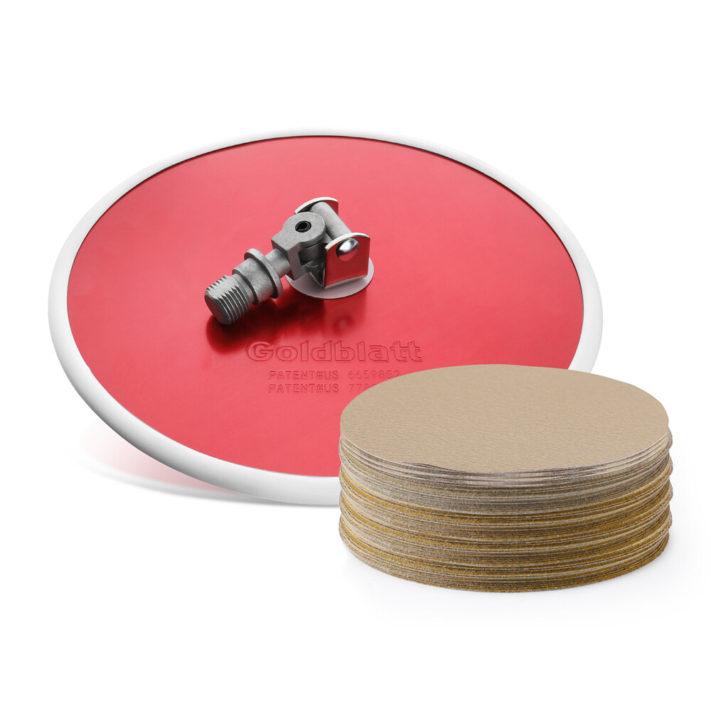 Goldblatt 9" Drywall Sander Hook Loop 30pc Sanding Discs 80 x 100/180 Mixed Grit