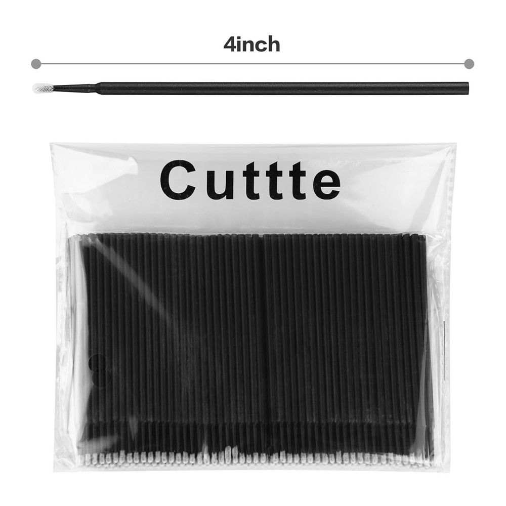 500PCS Disposable Micro Swabs for Eyelash Extension, Micro Applicators Eyelash S