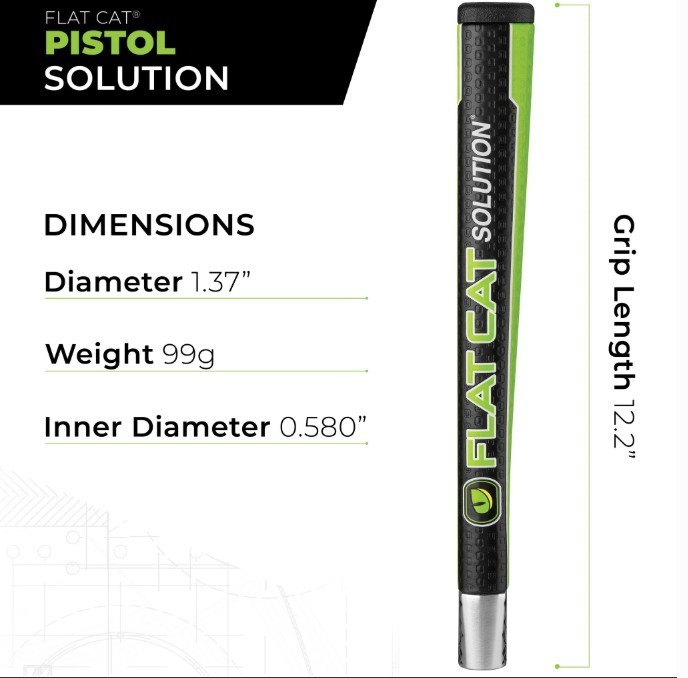 FLAT CAT Solution Putter Grip New!