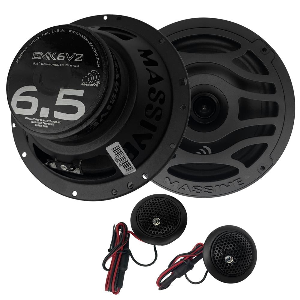 Massive Audio EMK6V2 Massive 6.5" 125w Component Speakers