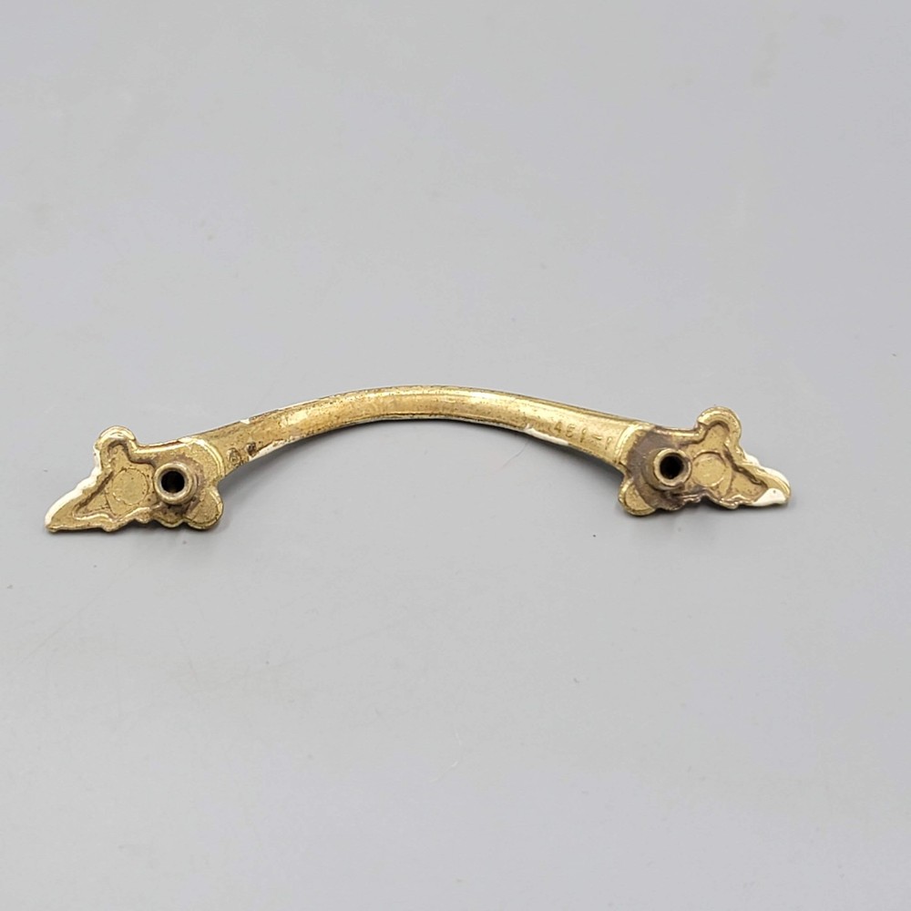 Vintage White Gold tone Pull Handle Replacement 3 in Salvage Hardware