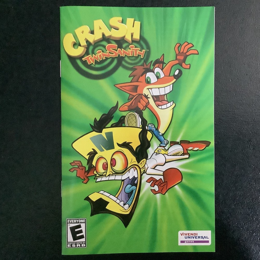 Crash Twinsanity PS2 PlayStation 2 Instruction Manual Only