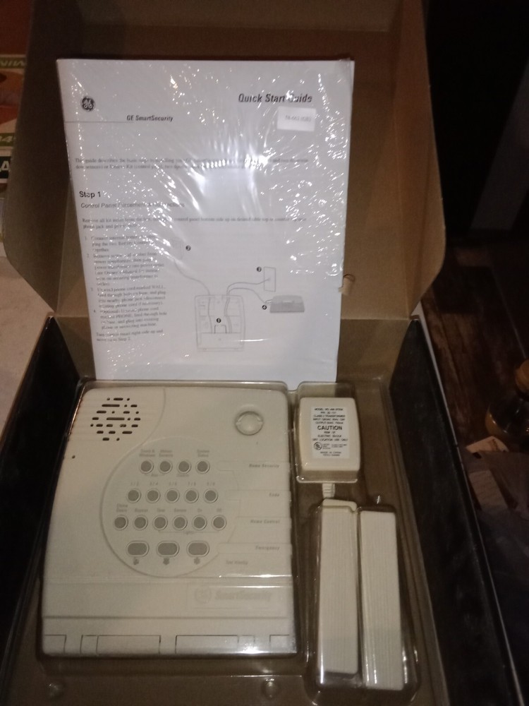GE Smart WirelessSecurity Kit control panel 2 door/window sensors new old stock