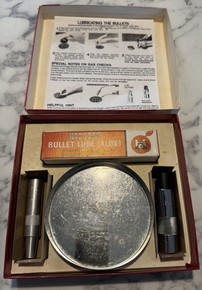 Lee Bullet Sizing & Pan Lube Kit In Box Lee Loader Reloading Casting .309 30-30