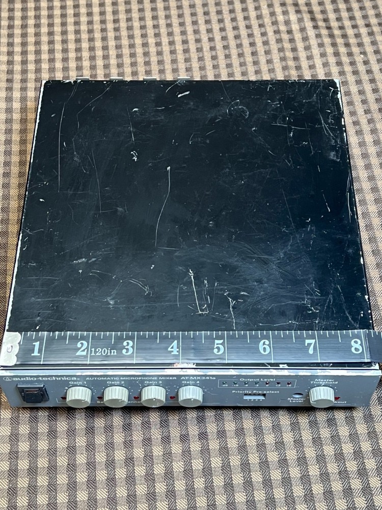 Audio Technica AT-MX341a Automatic 4 Channel Microphone Smart Mixer Rack Mount