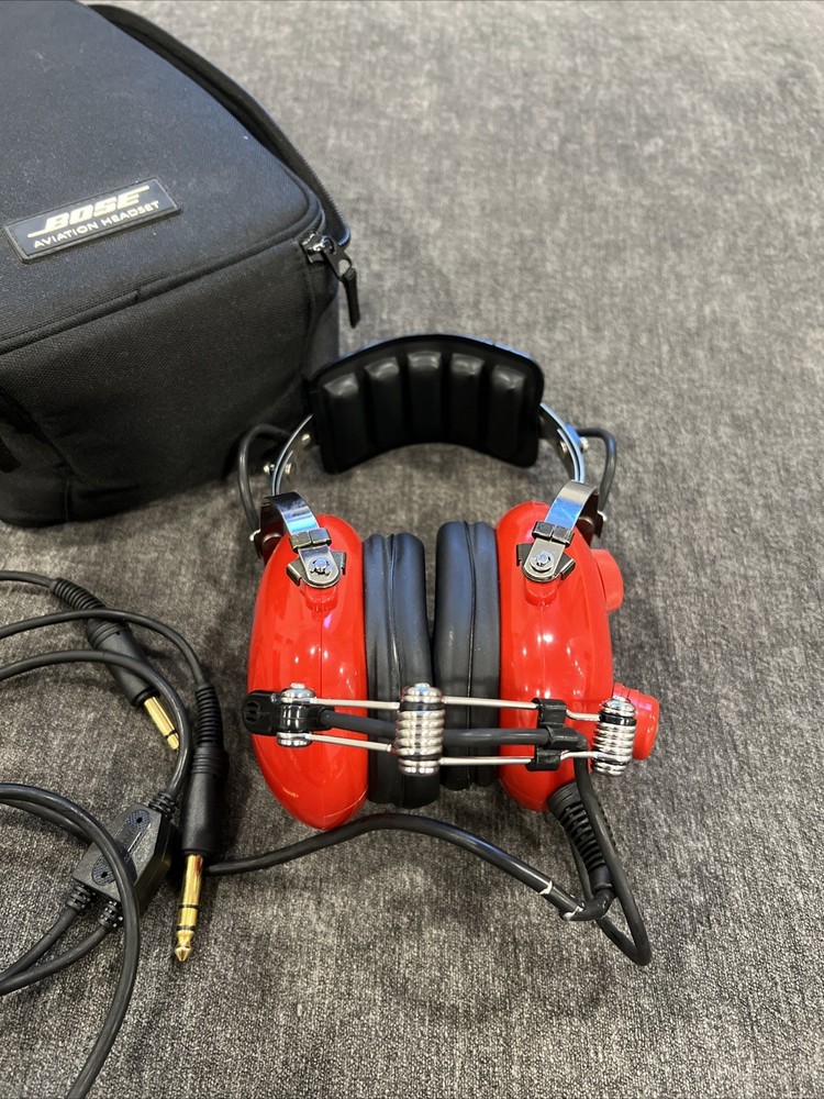 Aviation Communication Headset Model AC-250 Red Color