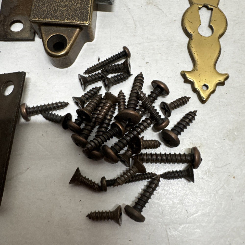 Ridgeway GRANDFATHER CLOCK VINTAGE HARDWARE SET key hinges lock