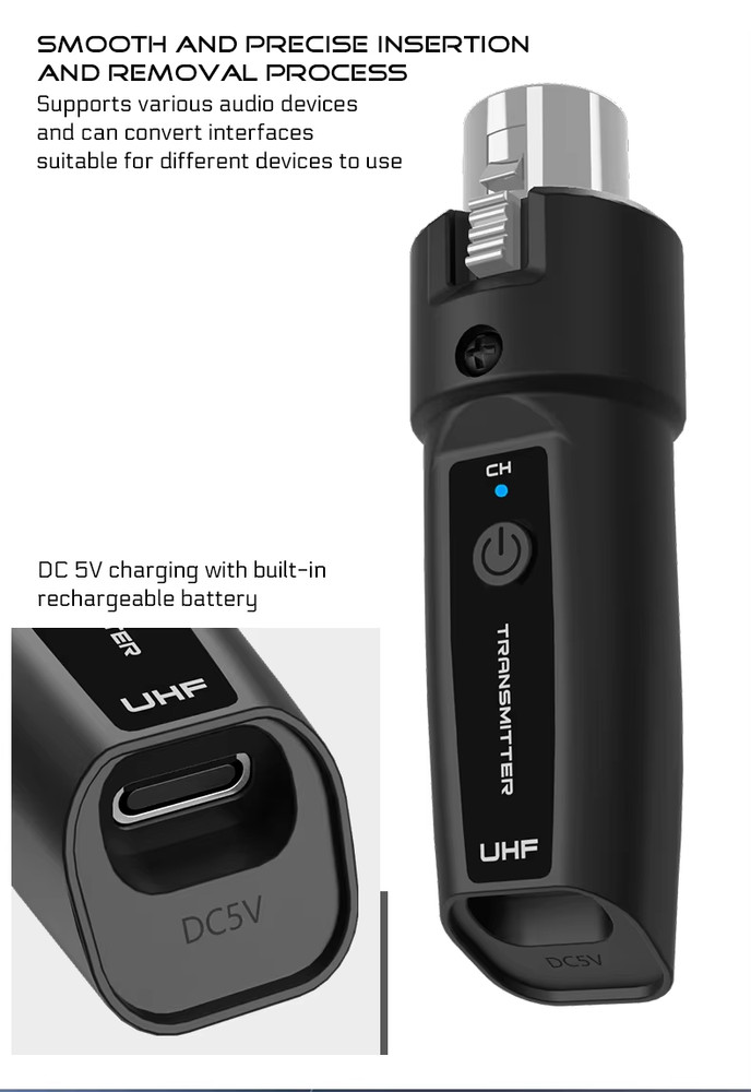 Microphone Dual Transmitter + Receiver Wireless System Loudstar Acoustics