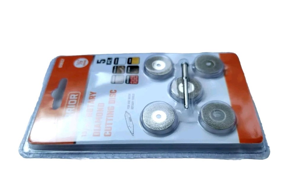 WARRIOR 13/16" Diamond Rotary Cutting Discs, 5-Piece